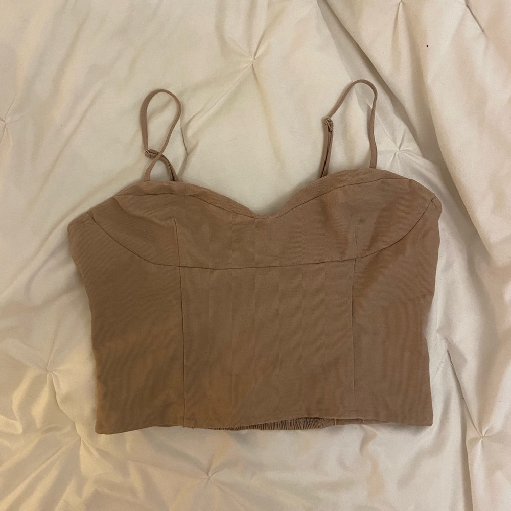 Beige Tank Top Size S